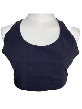 Outdoor Voices Sports Bra Womens Large Black Racerback High Impact RN147908